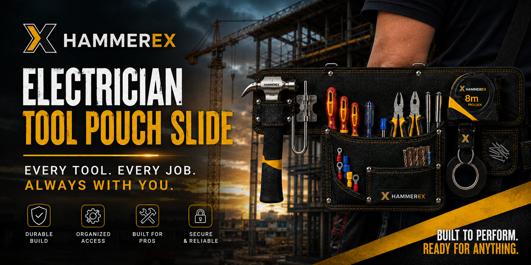 Electrician Single Pouch Belt Slide — banner 2