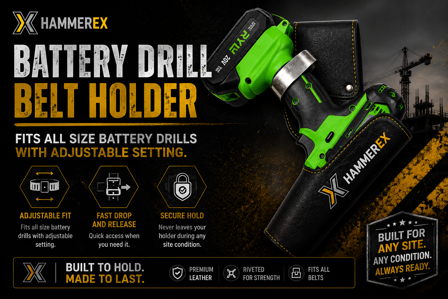 Drill Holders — Hammerex trade tools and tool belts