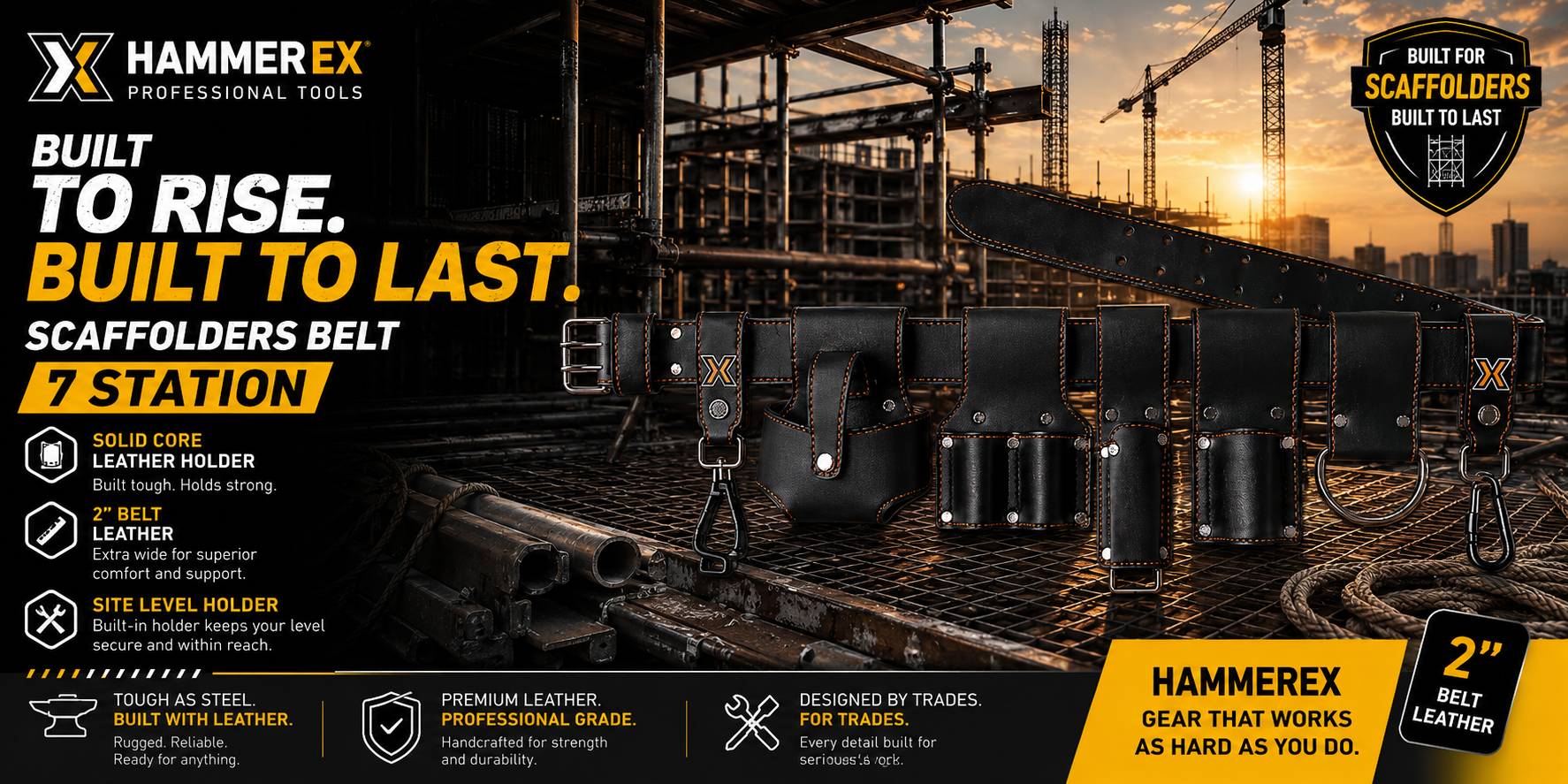 HAMMEREX ForgeX™ 7 Station Scaffolder's Belt — banner 2