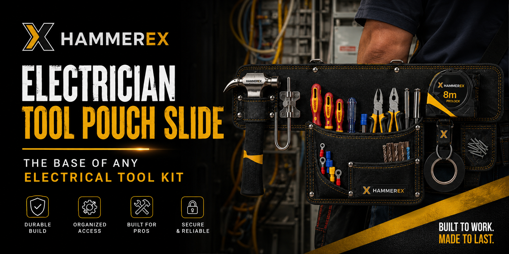 Electrician Single Pouch Belt Slide — banner 3