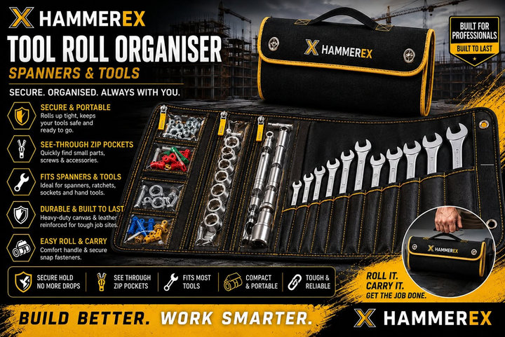 Tool Roll Organiser — Spanners & Tools