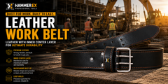 Hammerex 2" Heavy Duty Leather Work Belt