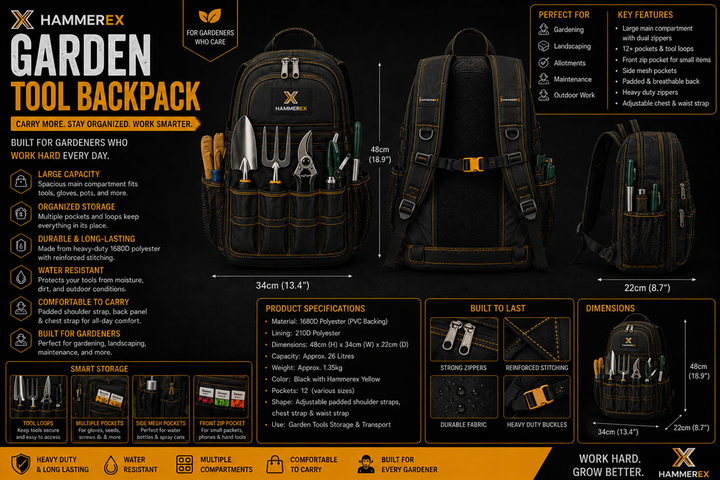 Garden Tool Backpack