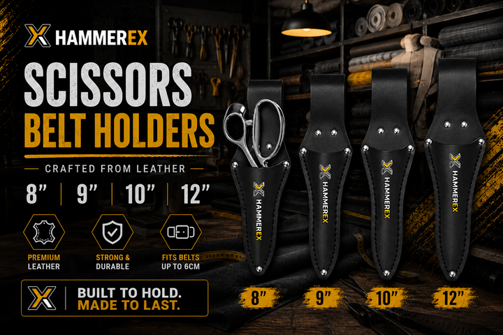 Hammerex Leather Scissors Belt Holder