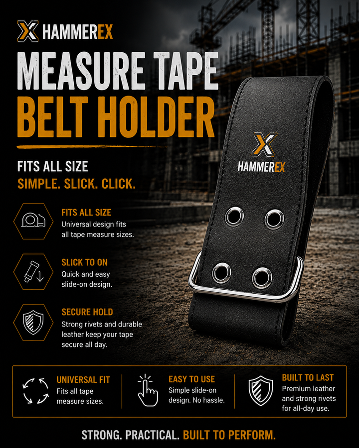 Hammerex Slim Measure Tape Belt Holder