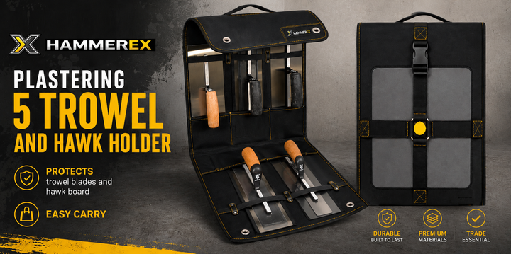 Hammerex Plastering 5 Trowel & Hawk Carry Caddy