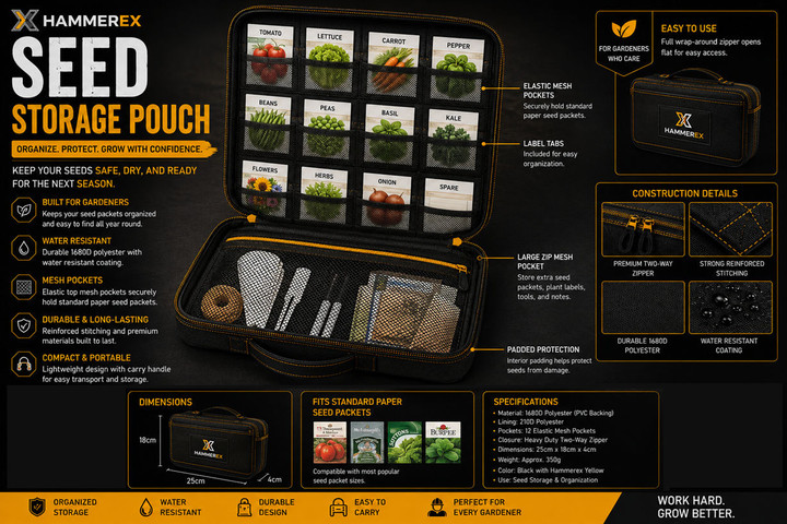 Hammerex Seed Storage Pouch