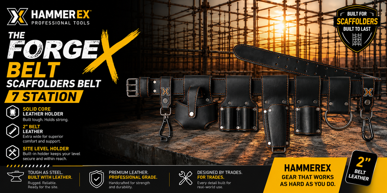 HAMMEREX ForgeX™ 7 Station Scaffolder's Belt