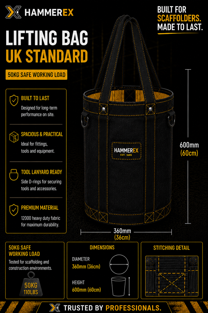 Hammerex Heavy Duty Lifting Bags & Bucket