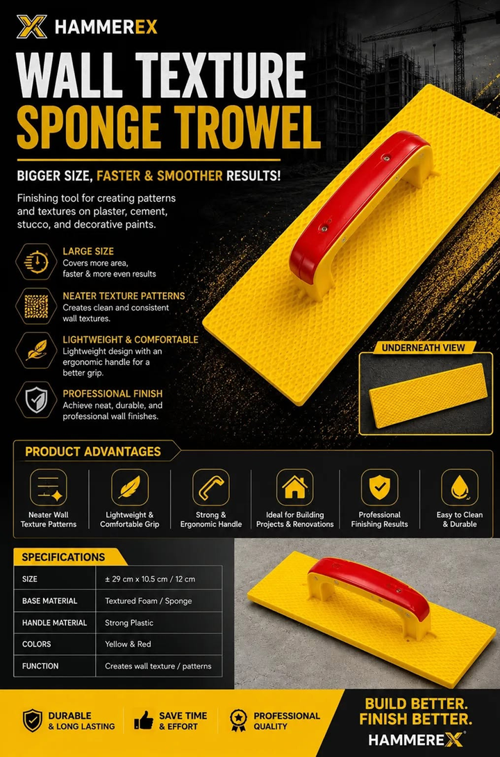 Hammerex Wall Texture Sponge Trowel