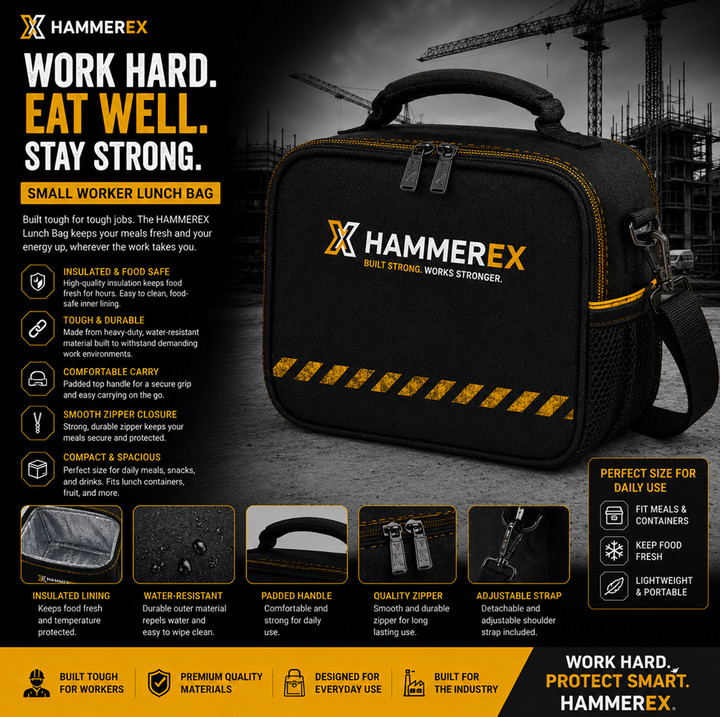 Hammerex Insulated Worker Lunch Bag